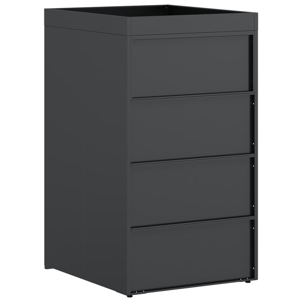Wheelie Bin Storage with Planter Roof for 240L Bin Steel
