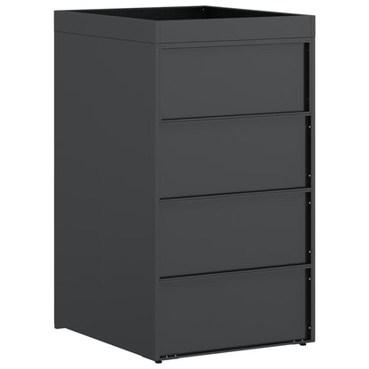 Wheelie Bin Storage with Planter Roof for 240L Bin Steel
