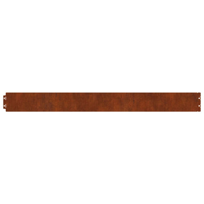 Lawn Edging 30 pcs 20 x 103 cm Weathering Steel Rusty