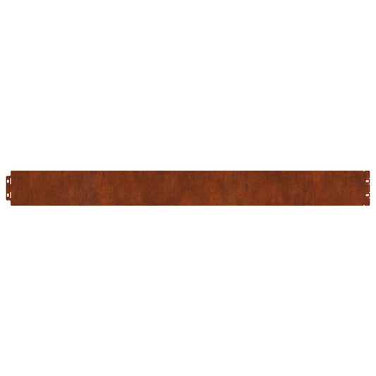Lawn Edging 30 pcs 20 x 103 cm Weathering Steel Rusty