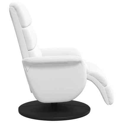 Recliner Chair White 71 x 98 x 106 cm Faux leather