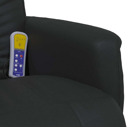 Swivel Massage Recliner Chair Black 71 x 90 x 105 cm