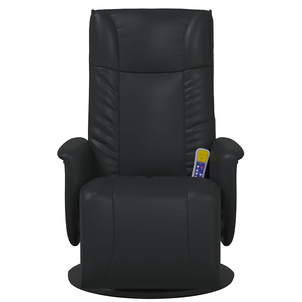 Swivel Massage Recliner Chair Black 71 x 90 x 105 cm