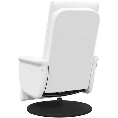 Swivel Massage Recliner Chair White 71 x 90 x 105 cm