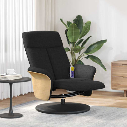 Massage Recliner Chair Black 79 x 87 x 104.5 cm Fabric