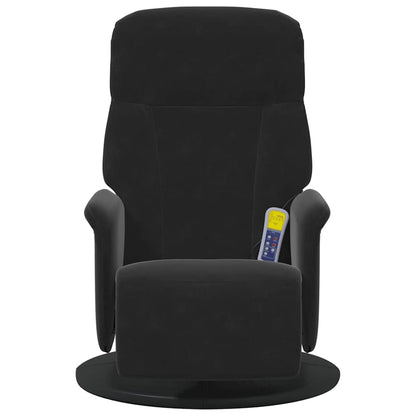 Massage Recliner Chair Black 91 x 71 x 105 cm Velvet