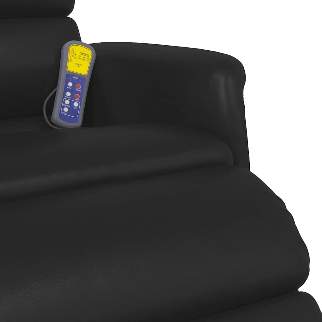 Massage Recliner Chair Black 71 x 98 x 106 cm Faux Leather
