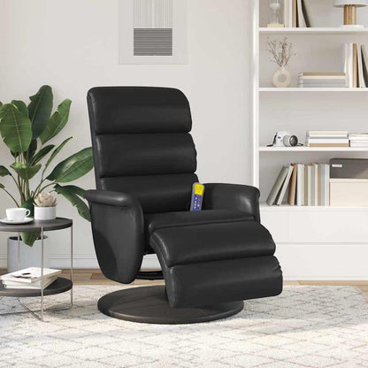 Massage Recliner Chair Black 71 x 98 x 106 cm Faux Leather