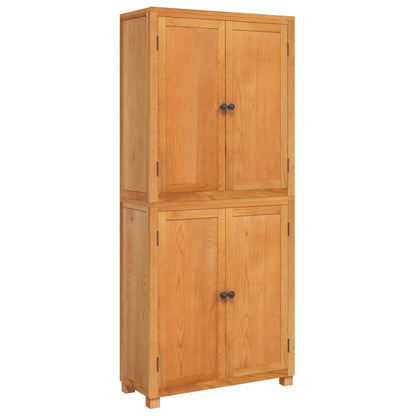 Storage Furniture Set with Shelf 2 pcs Natural 80 x 35 x 185 cm