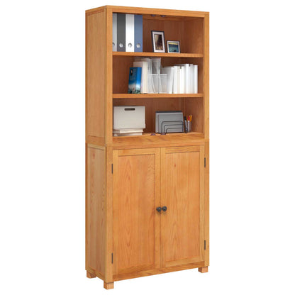 Storage Furniture Set with Shelf 2 pcs Natural 80 x 35 x 185 cm
