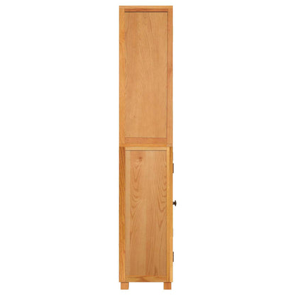Storage Furniture Set with Shelf 2 pcs Natural 80 x 35 x 185 cm