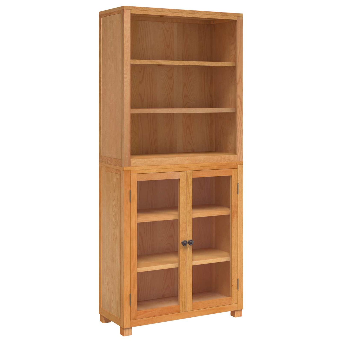 Storage Furniture Set with Shelf 2 pcs Natural 80 x 35 x 185 cm