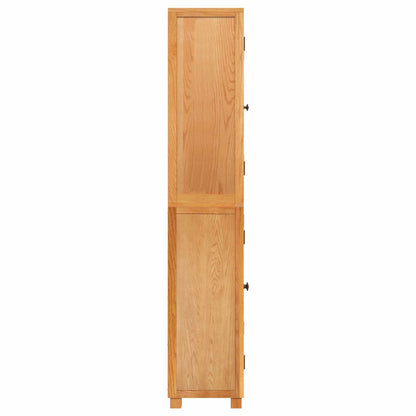 Storage Furniture Set with Shelf 2 pcs Natural 80 x 35 x 185 cm