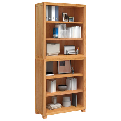Storage Furniture Set with Shelf 2 pcs Natural 80 x 35 x 185 cm