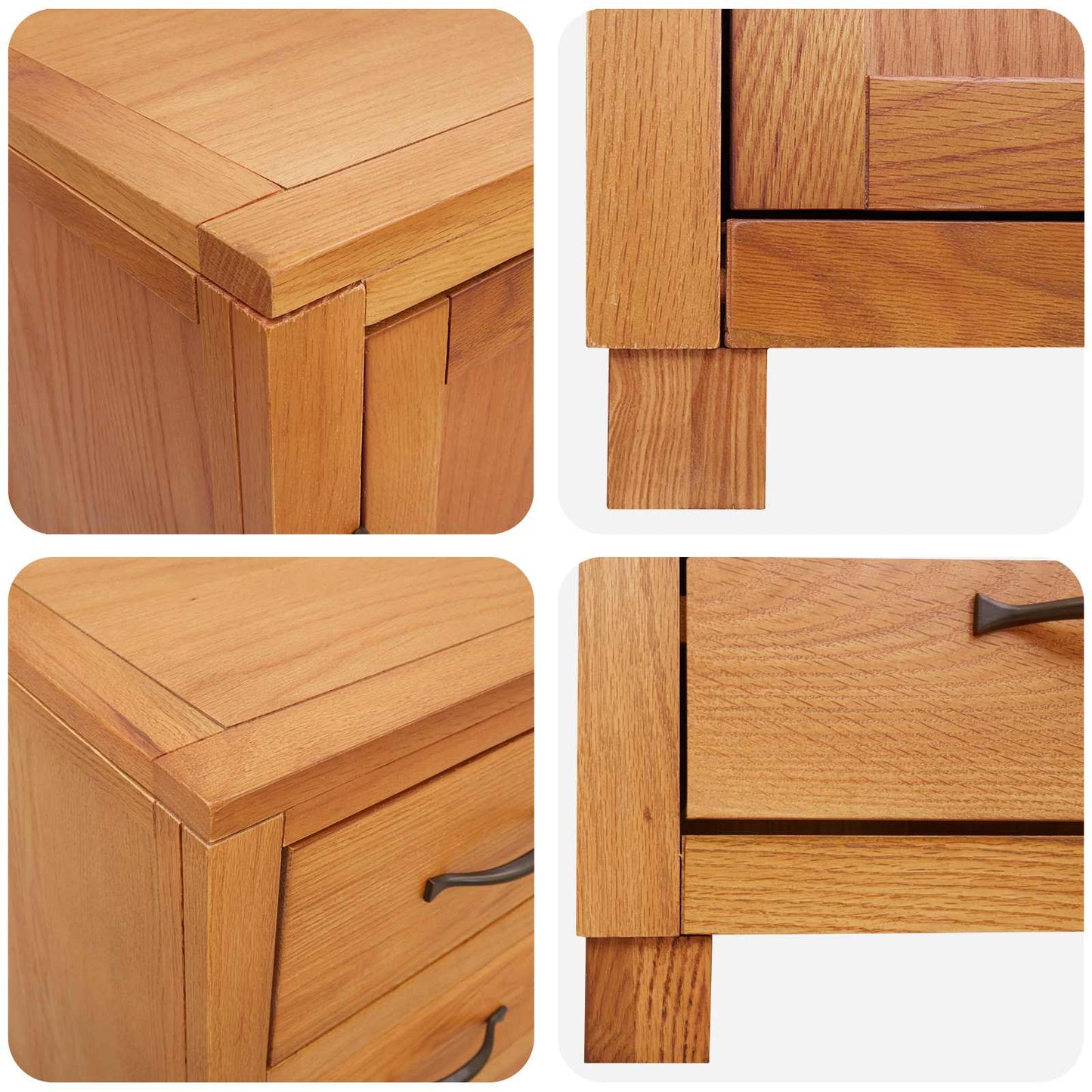 Storage Furniture Set with Shelf 2 pcs Natural 80 x 35 x 185 cm