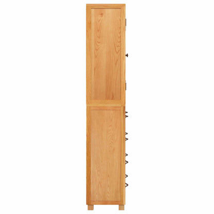 Storage Furniture Set with Shelf 2 pcs Natural 80 x 35 x 185 cm