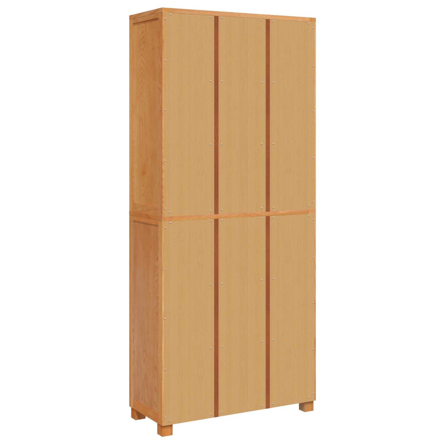 Storage Furniture Set with Shelf 2 pcs Natural 80 x 35 x 185 cm