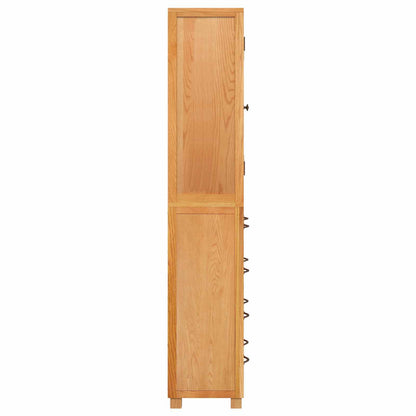 Storage Furniture Set with Shelf 2 pcs Natural 80 x 35 x 185 cm