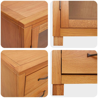 Storage Furniture Set with Drawer 2 pcs Brown 80 x 50 x 160 cm
