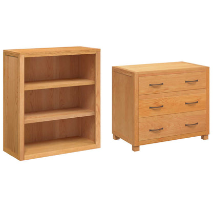 Storage Furniture Set with Drawer 2 pcs Brown 80 x 50 x 160 cm