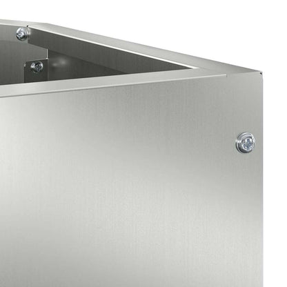 Corner Planter Silver 45 x 45 x 35 cm Galvanised steel