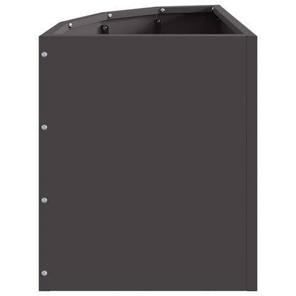 Corner Planter Black 30 x 30 x 35 cm Steel