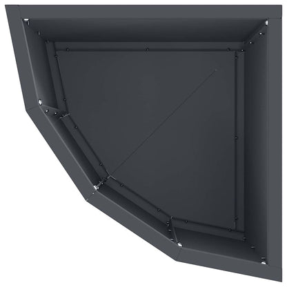 Corner Planter Anthracite 30 x 30 x 35 cm Steel