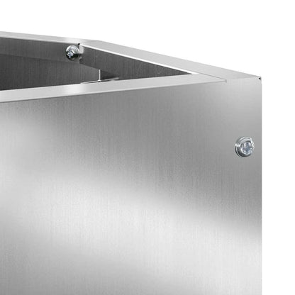 Corner Planter Silver 30 x 30 x 35 cm Galvanised steel