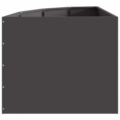 Corner Planter Black 60 x 60 x 50 cm Steel