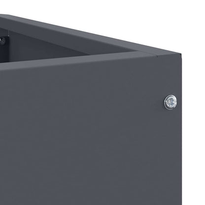 Corner Planter Anthracite 60 x 60 x 50 cm Steel