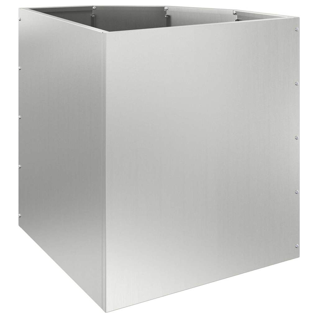 Corner Planter Silver 45 x 45 x 50 cm Galvanised steel