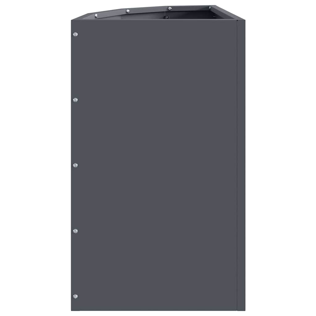Corner Planter Anthracite 30 x 30 x 50 cm Steel