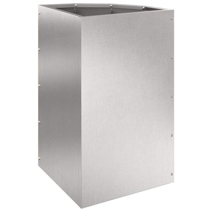 Corner Planter Silver 30 x 30 x 50 cm Stainless steel