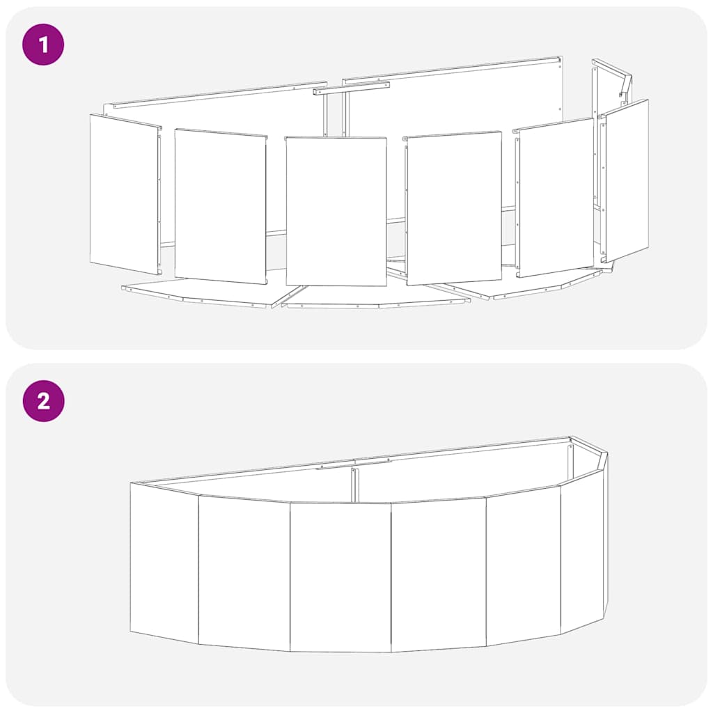 Planter Anthracite 120 x 60 x 35 cm Steel