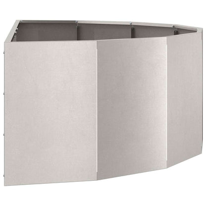 Planter Silver 120 x 60 x 35 cm Stainless Steel