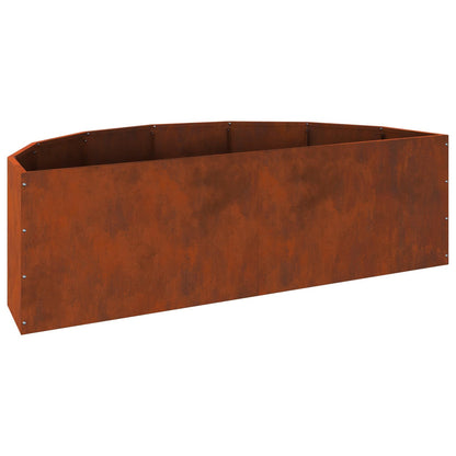 Planter Rusty 120 x 60 x 35 cm Weathering Steel