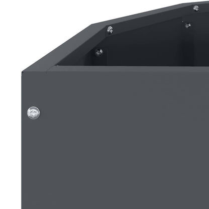 Planter Anthracite 90 x 45 x 35 cm Steel