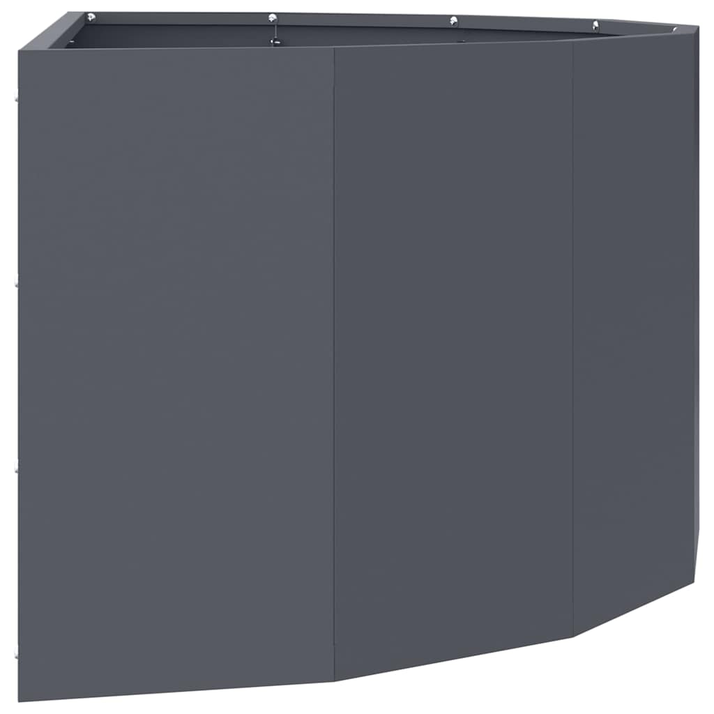 Planter Anthracite 90 x 45 x 35 cm Steel