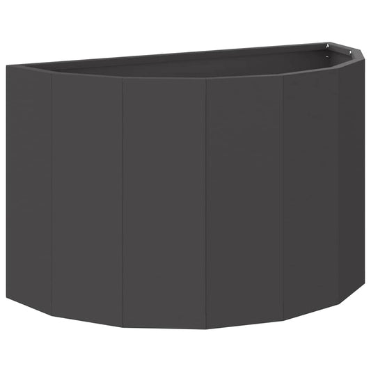 Planter Black 60 x 30 x 35 cm Steel