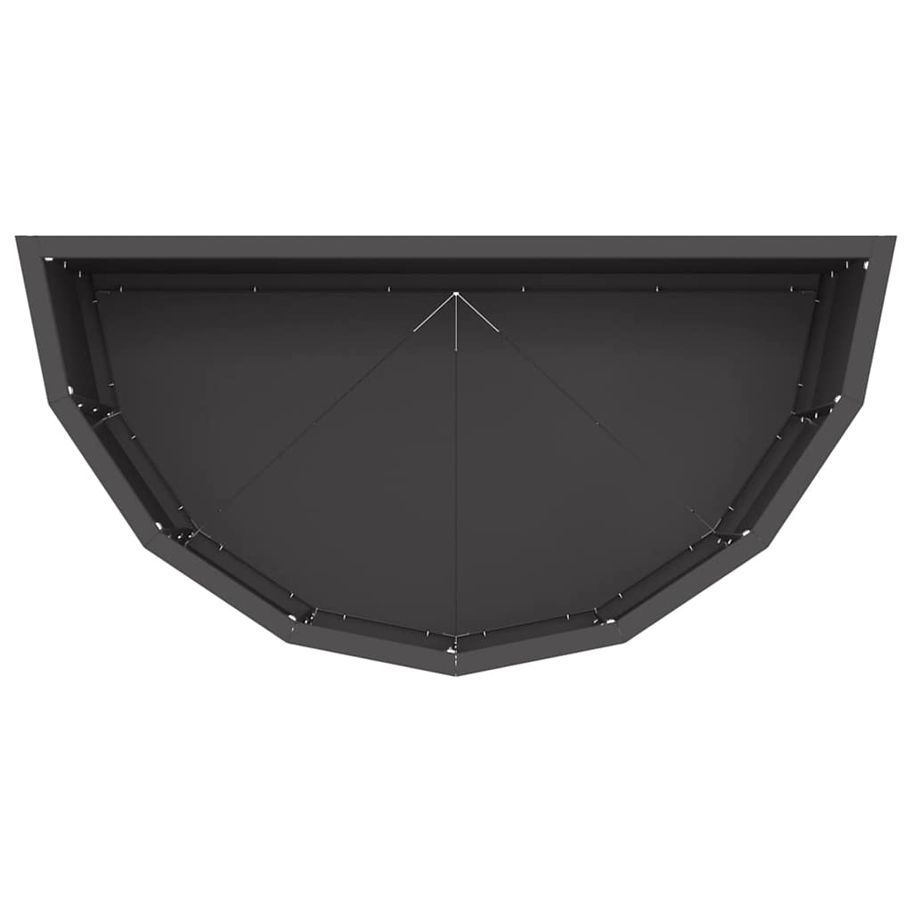 Planter Black 60 x 30 x 35 cm Steel