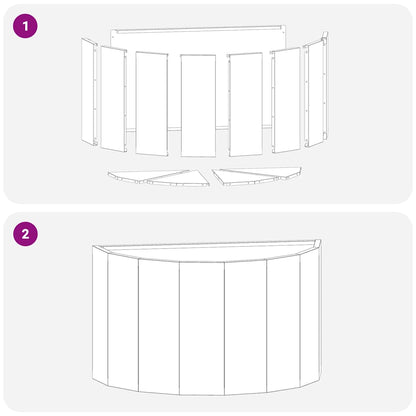 Planter White 60 x 30 x 35 cm Steel