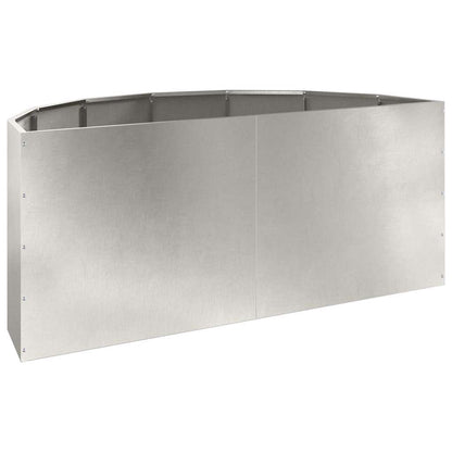 Planter Silver 120 x 60 x 50 cm Stainless Steel