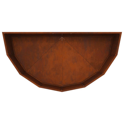 Planter Rusty 120 x 60 x 50 cm Weathering Steel