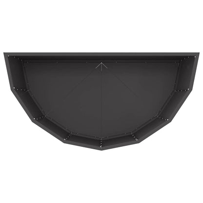 Planter Black 90 x 45 x 50 cm Steel