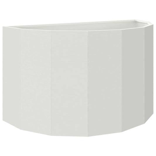 Planter White 90 x 45 x 50 cm Steel