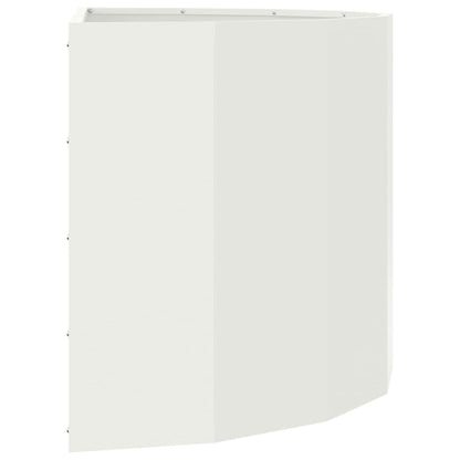 Planter White 90 x 45 x 50 cm Steel
