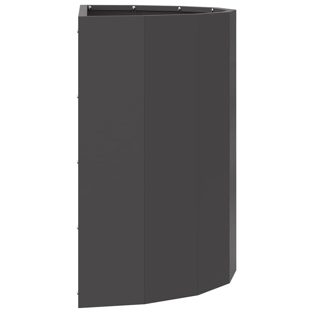Planter Black 60 x 30 x 50 cm Steel