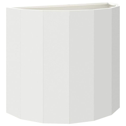 Planter White 60 x 30 x 50 cm Steel