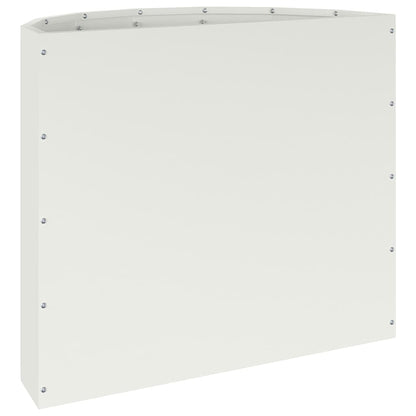Planter White 60 x 30 x 50 cm Steel