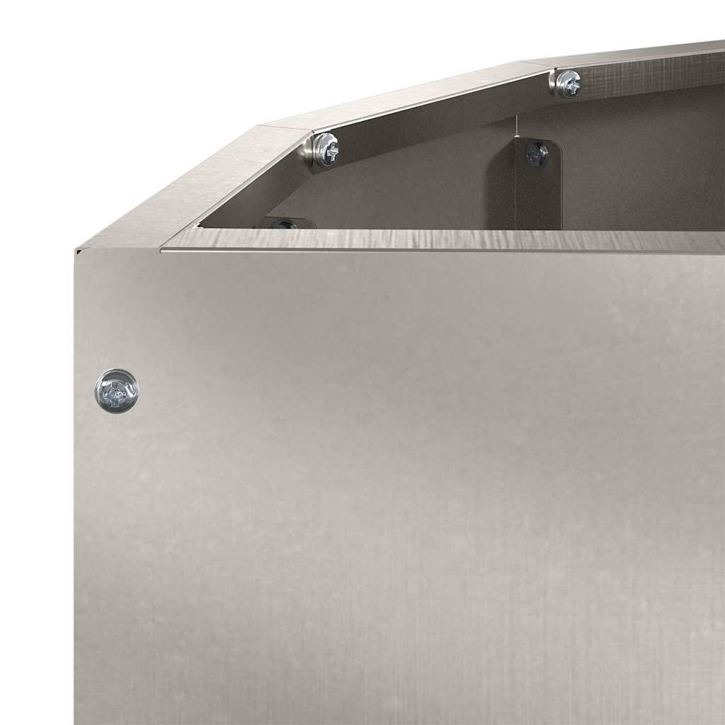 Planter Silver 60 x 30 x 50 cm Stainless Steel